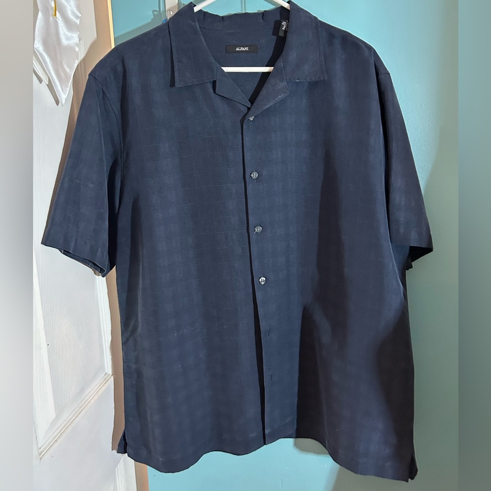 Alfani Deep Blue button down shirt (not grey)